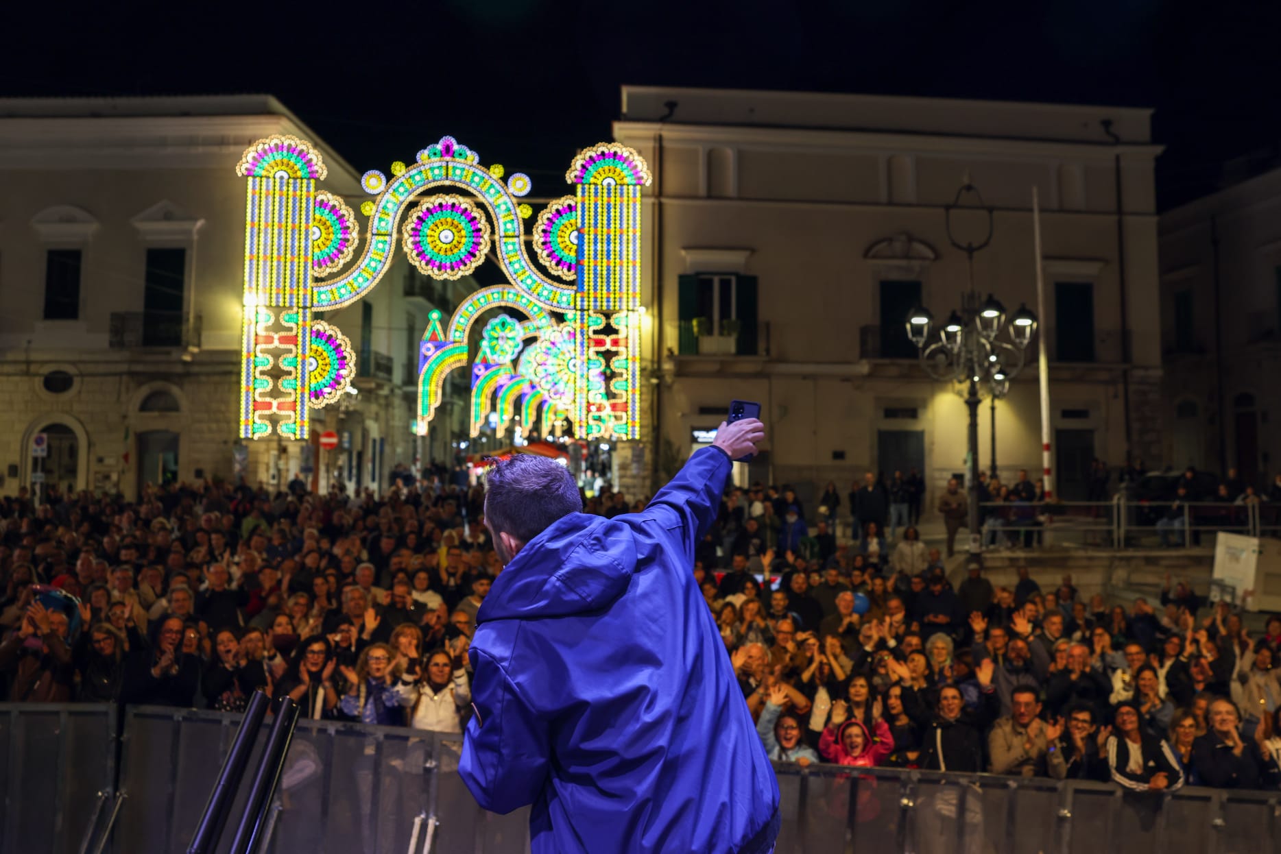 Selfie con il pubblico